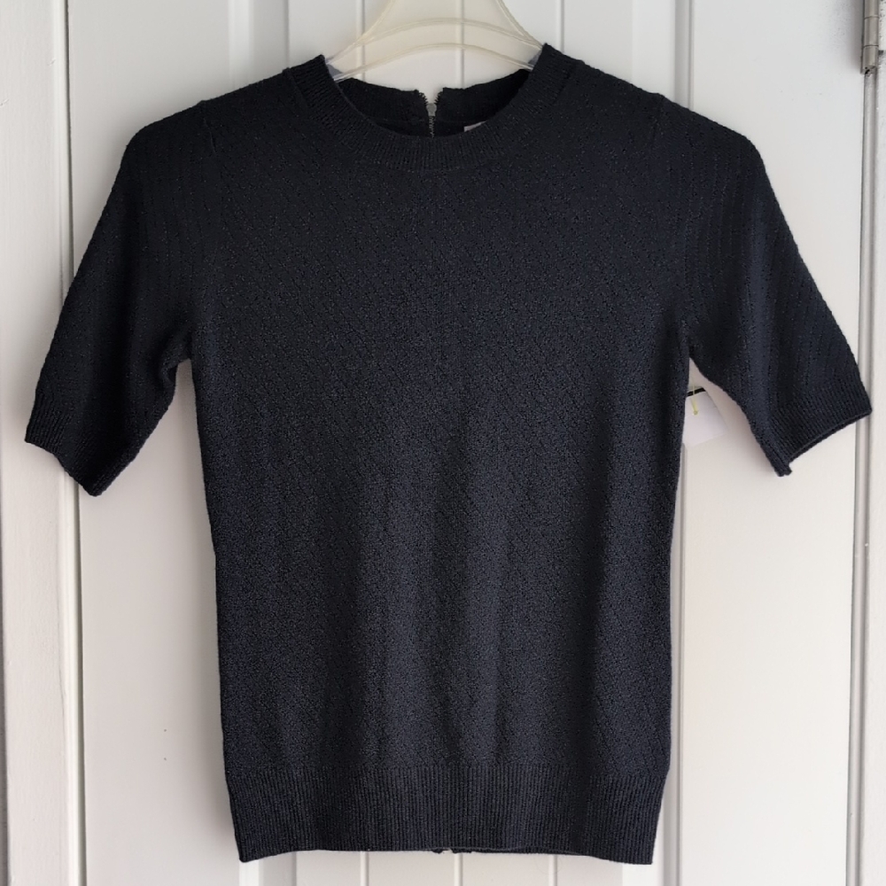 Banana Republic Shine Elbow Short Sleeve Sweater